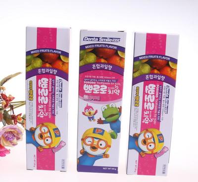 【進(jìn)口日用品批發(fā) 韓國(guó) Pororo混合水果味兒童牙膏 90】?jī)r(jià)格_廠家_圖片 -